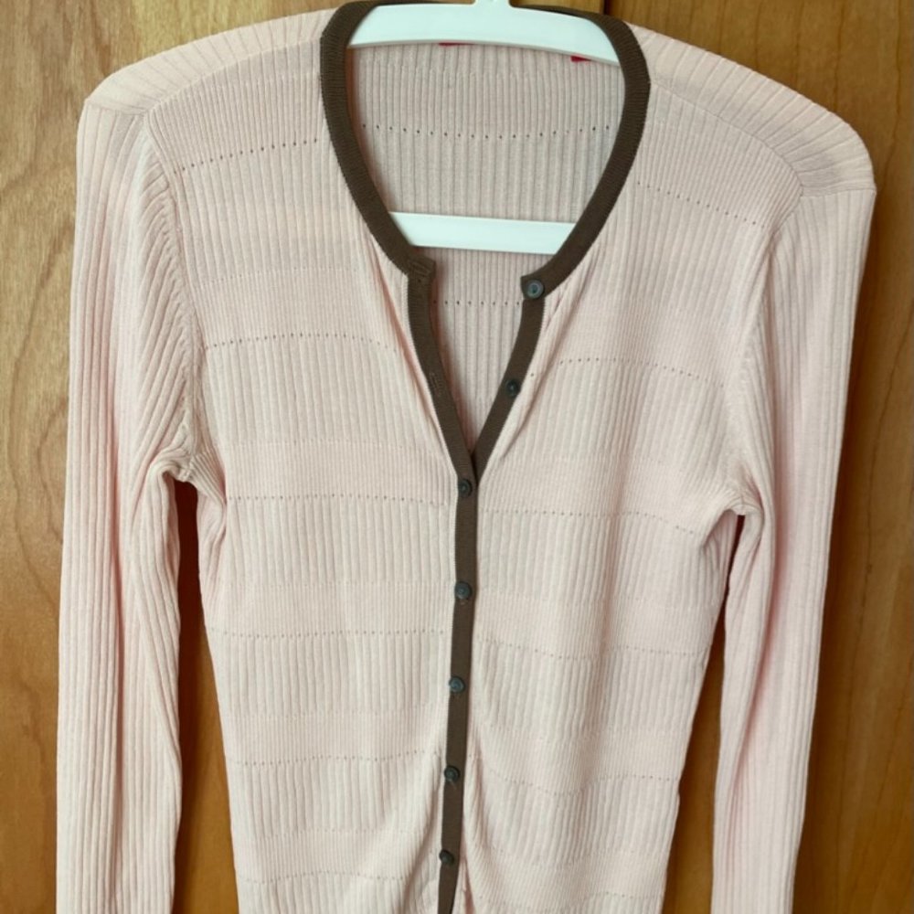 Anne Klein pink cardigan
